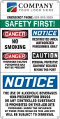 Semi-Custom Field and Site Entrance Signs: Safety First