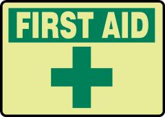 FIRST AID SIGN - GLOW