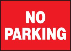 Lite-Corr Plastic Sign: No Parking