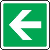 CSA Pictogram Sign: Arrow (Green with Graphic)