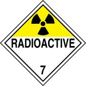 DOT Placard: Hazard Class 7 - Radioactive