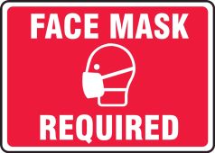 Safety Sign: Face Mask Required
