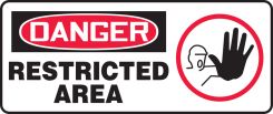OSHA Danger Safety Sign: Restricted Area