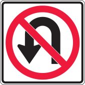 Lane Guidance Sign: No U-Turn