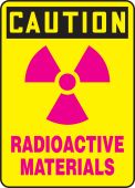 OSHA Caution Safety Sign: Radioactive Materials