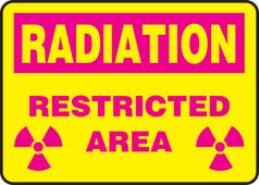 Radiation Safety Sign: Restricted Area