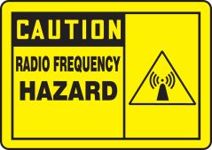 OSHA Caution Safety Sign: Radio Frequency Hazard