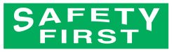 OSHA Safety First Header