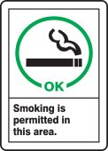 Safety Sign: Smoking Is Permitted In This Area