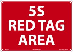 Red Tag Sign: 5S Red Tag Area