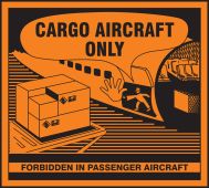 Hazardous Material Shipping Label: Cargo Aircraft Only