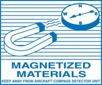 Hazardous Material Shipping Label: Magnetized Materials
