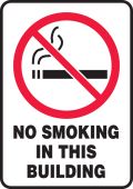 Smoking Control Sign: No Smoking In This Building
