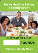 WorkHealthy™ Write-A-Day Scoreboards: Make Healthy Eating A Family Event - Our Team Has Lost _ Pounds