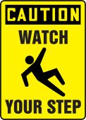 OSHA Caution Safety Sign: Watch Your Step