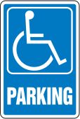 Safety Sign: (Handicap Symbol) Parking