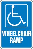 Parking Sign: Wheelchair Ramp (Handicapped)