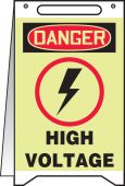 OSHA Danger Lumi-Glow™ Fold-Ups® : High Voltage