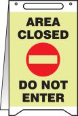 Lumi-Glow™ Fold-Ups® : Area Closed Do Not Enter