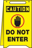 OSHA Caution Fold-Ups® : Do Not Enter