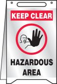Reflective Fold-Ups® : Keep Clear - Hazardous Area
