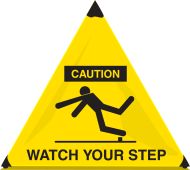 OSHA Caution Handy Cone™ Floor Signs: Watch Your Step