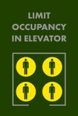 NoTrax® Message Mat: Limited Occupancy In Elevator