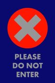 NoTrax® Message Mat: Please Do Not Enter