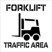 Floor Marking Stencil: Forklift Traffic Area