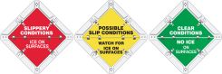Status Alert Flip-Plac™ Sign: Ice On Surfaces