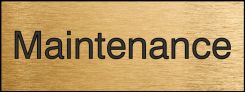 Engraved Accu-Ply™ Sign: Maintenance