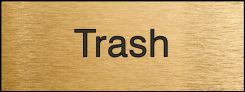 Engraved Accu-Ply™ Sign: Trash