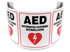 180D Projection™ Sign: AED Automated External Defibrillator