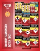 Safety Posters: Globally Harmonized System - 12 Pack