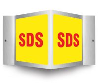 Brushed Aluminum 3D Projection™ Sign: SDS