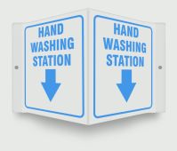 Projection™ Safety Sign: Hand Washing Station