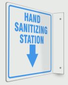 Projection™ Safety Sign: Hand Sanitizing Station