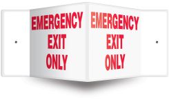 Projection™ Safety Sign: Emergency Exit Only