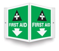Projection™ Safety Sign: First Aid