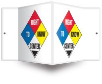 3D Projection™ Safety Sign: Right To Know Center