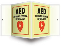 Glow Projection™ Sign: AED - Automated External Defibrillator