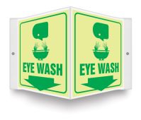 Glow Projection™ Sign: Eye Wash