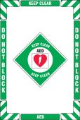 Floor Marking Kit: AED Keep Clear Do Not Block