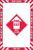 Floor Marking Kit: Fire Exit Keep Clear Do Not Block