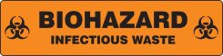 Slip-Gard™ Floor Safety Sign: Biohazard - Infectious Waste