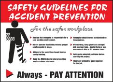 Safety Posters: Safety Guidelines For Accident Prevention
