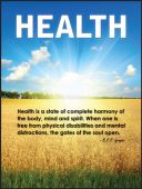 WorkHealthy™ Safety Posters: Health - Health Is A State Of Complete Harmony