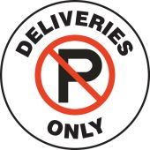 Pavement Print™ Sign: Deliveries Only