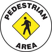 Pavement Print™ Sign: Pedestrian Area