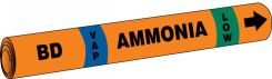 IIAR Snap Tite™ Ammonia Pipe Marker: BD/VAP/LOW